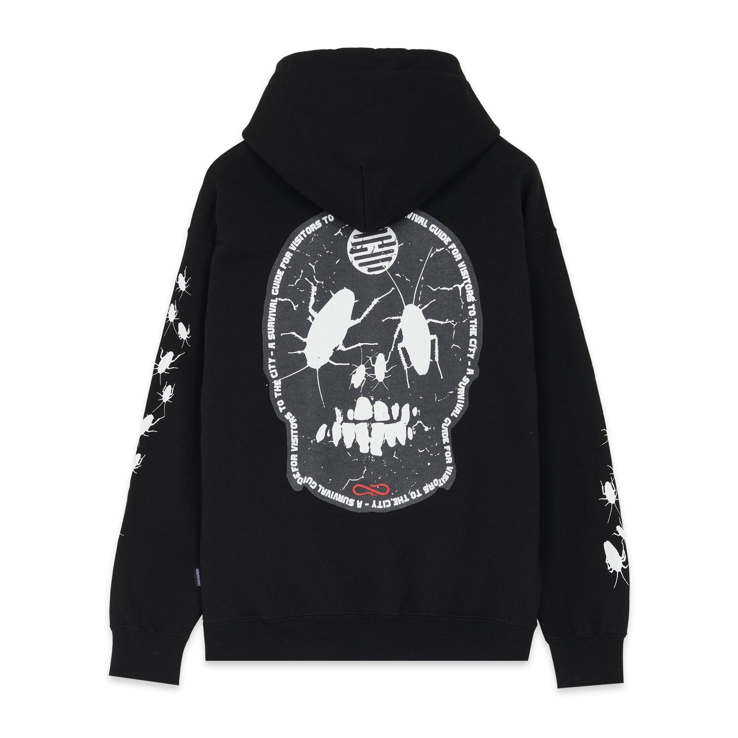 Propaganda Felpa con cappuccio e tasca a marsupio Rank Hoodie 22FWPRFE718-01 black