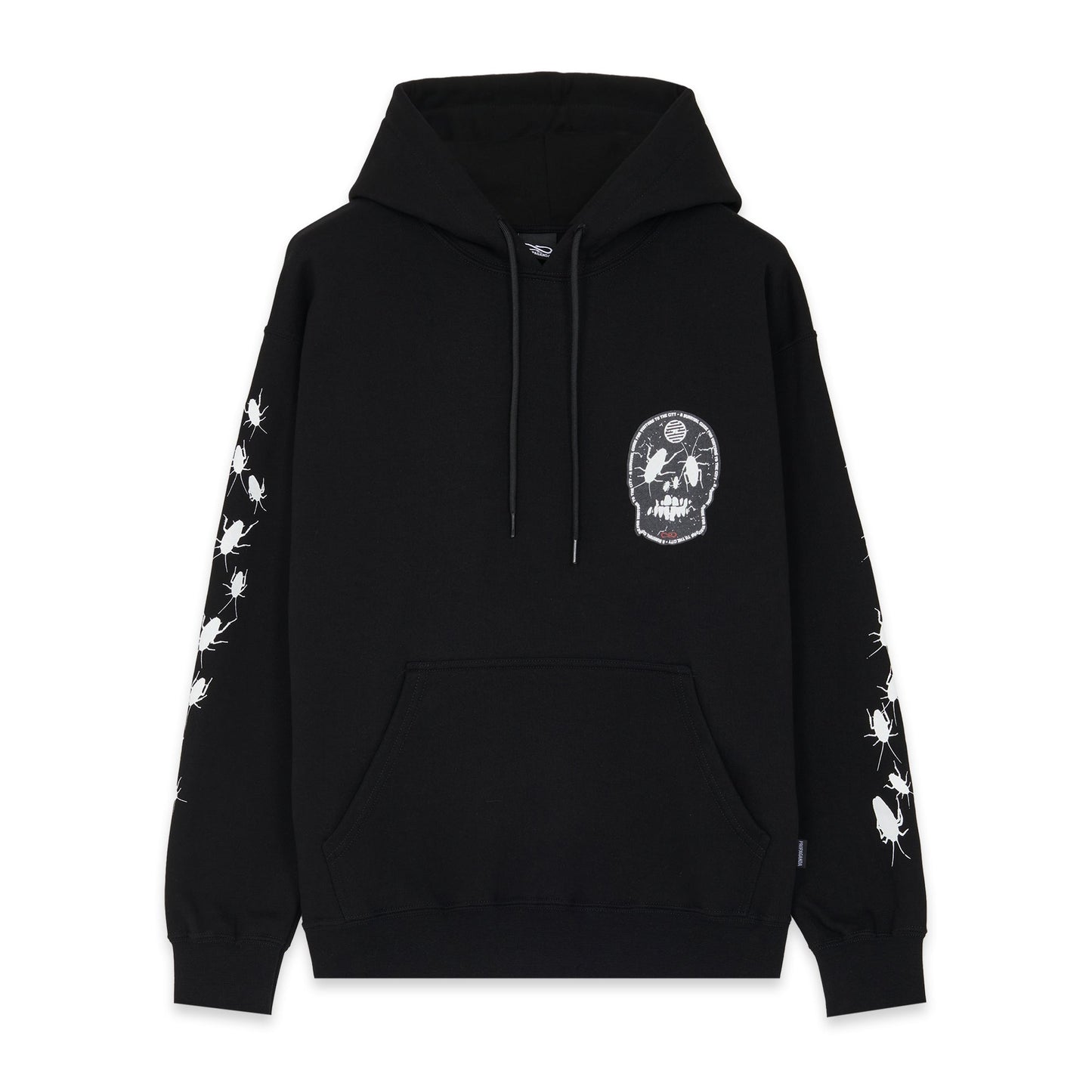 Propaganda Felpa con cappuccio e tasca a marsupio Rank Hoodie 22FWPRFE718-01 black