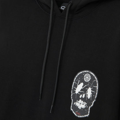 Propaganda Felpa con cappuccio e tasca a marsupio Rank Hoodie 22FWPRFE718-01 black