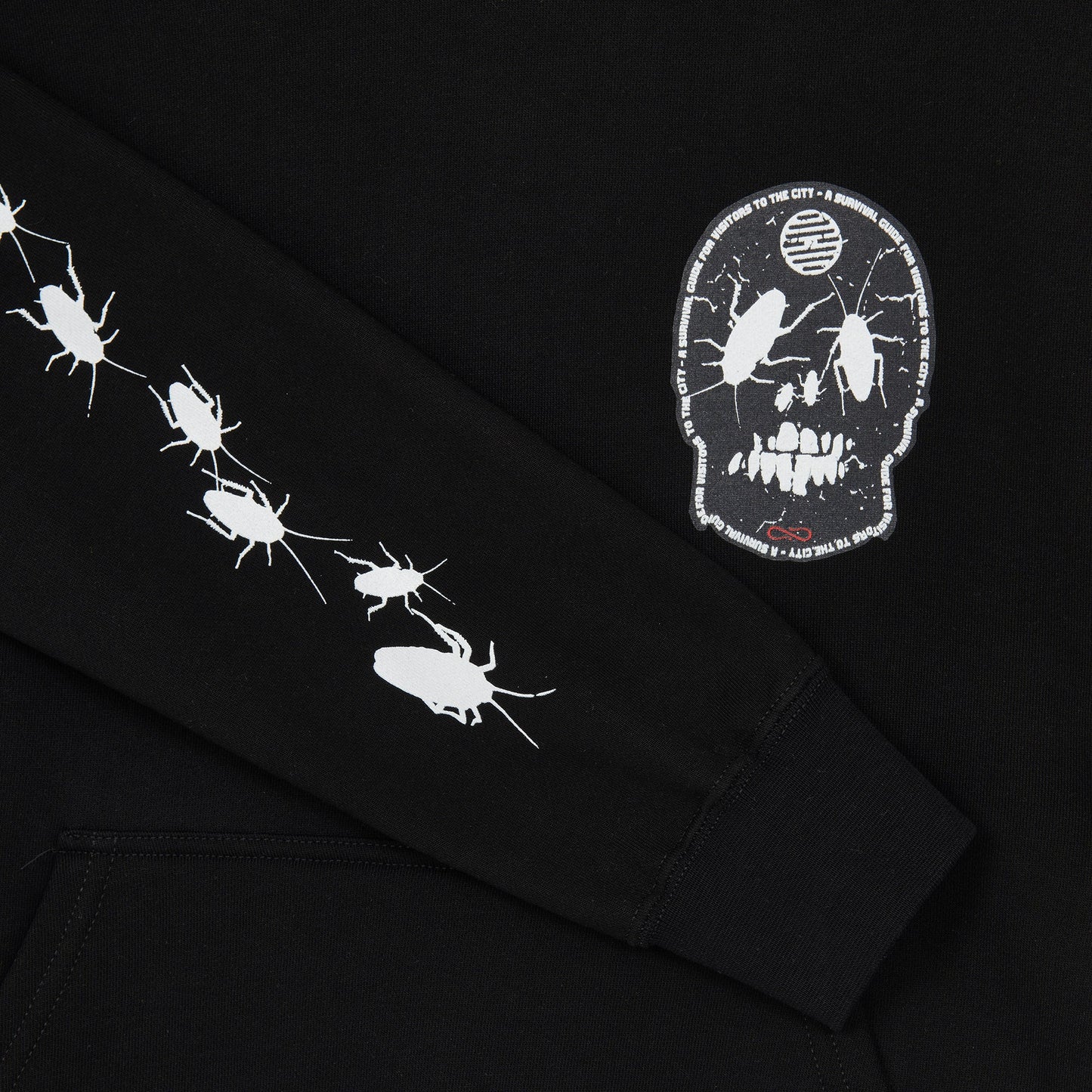 Propaganda Felpa con cappuccio e tasca a marsupio Rank Hoodie 22FWPRFE718-01 black