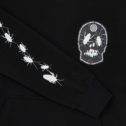 Propaganda Felpa con cappuccio e tasca a marsupio Rank Hoodie 22FWPRFE718-01 black