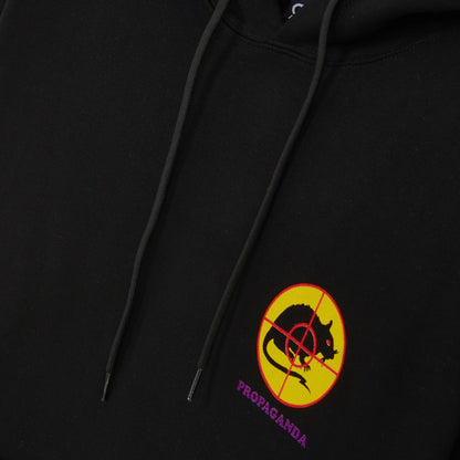 Propaganda felpa con cappuccio e tasca a marsupio Trash Hoodie 22FWPRFE758-01 black