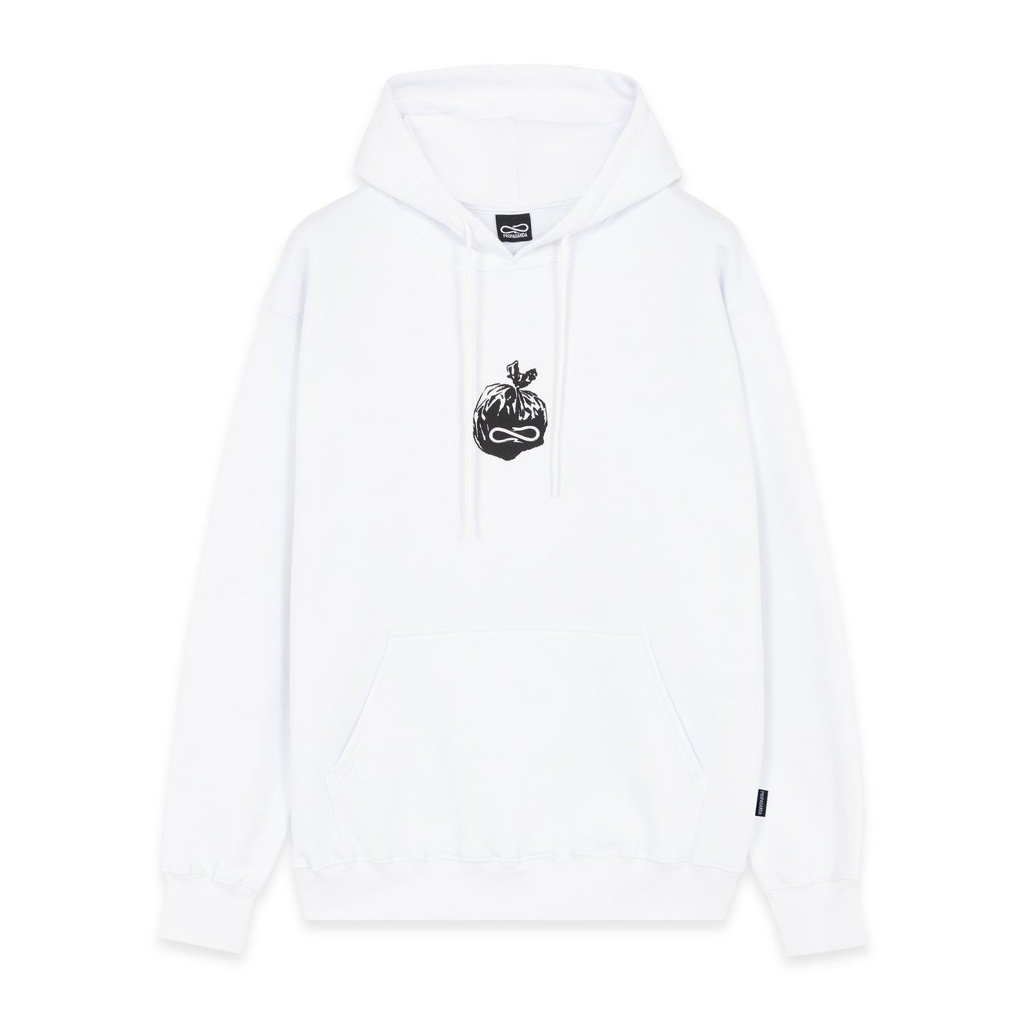 Propaganda felpa con cappuccio e tasca a marsupio Bags Hoodie 22FWPRFE771-02 white