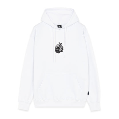 Propaganda felpa con cappuccio e tasca a marsupio Bags Hoodie 22FWPRFE771-02 white