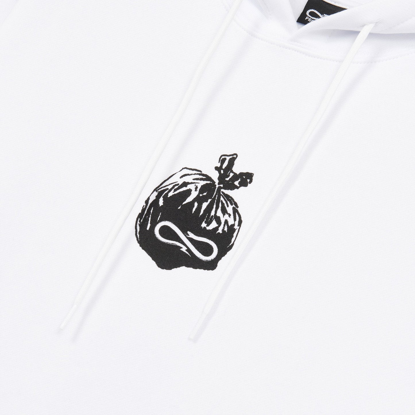 Propaganda felpa con cappuccio e tasca a marsupio Bags Hoodie 22FWPRFE771-02 white