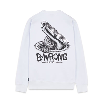 Propaganda Felpa girocollo Bwrong Crewneck 22FWPRFE785-02 white
