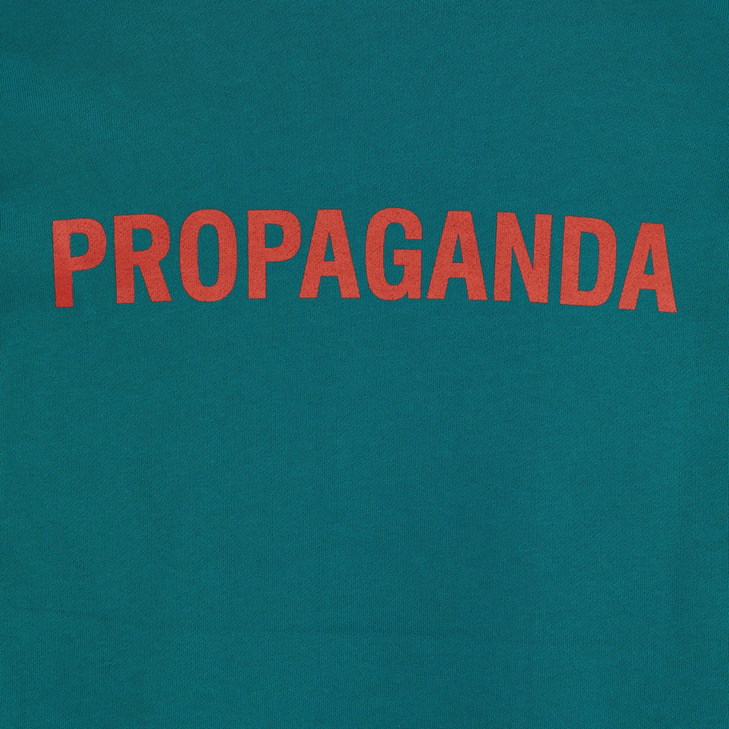 Propaganda Felpa con cappuccio e tasca a marsupio Logo Hoodie 22FWPRFE805-41 petrol