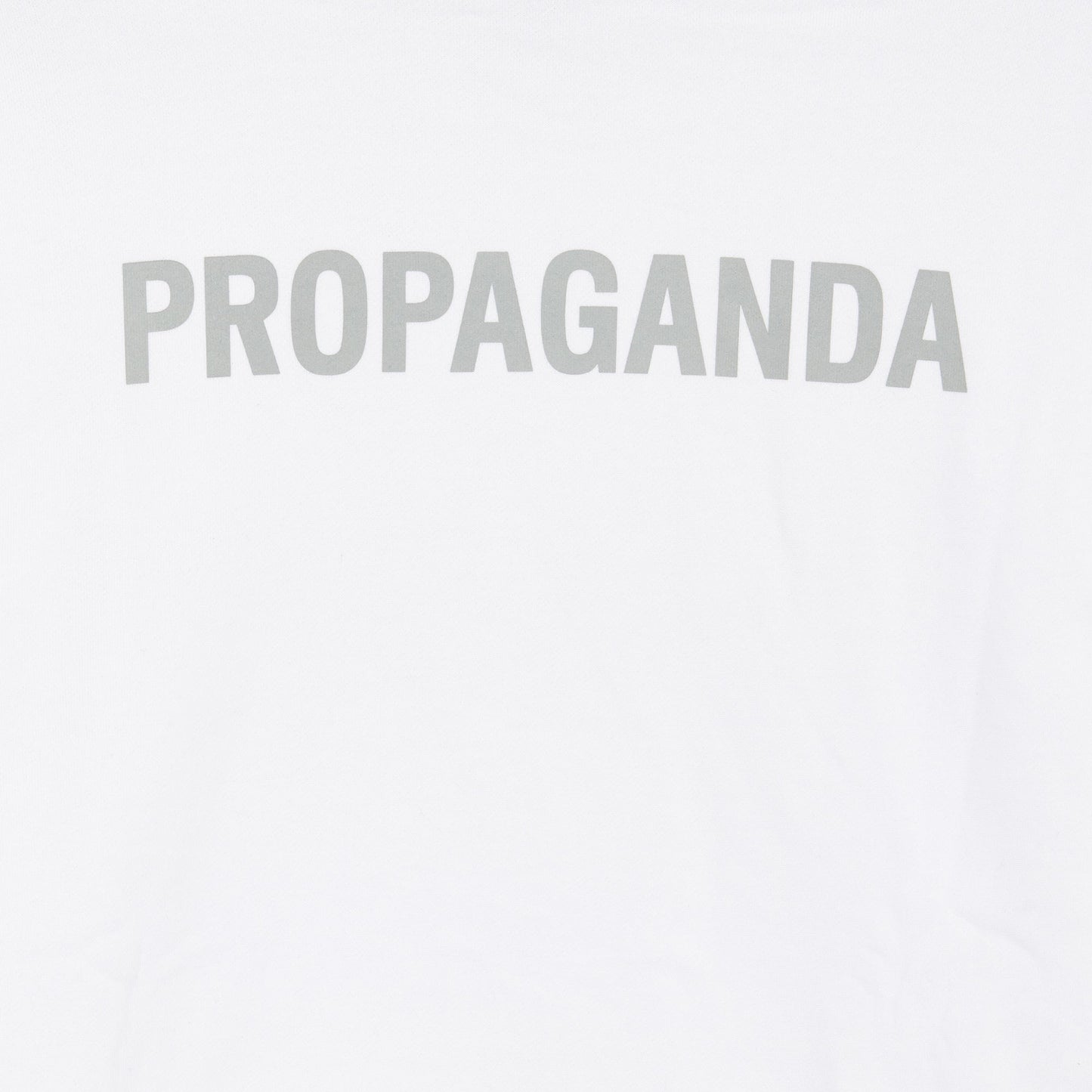 Propaganda Felpa con cappuccio e tasca a marsupio Logo Hoodie 22FWPRFE807-02 white