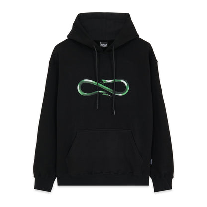 Propaganda felpa con cappuccio e tasca a marsupio Logo Steel Hoodie 22FWPRFE814-01 black