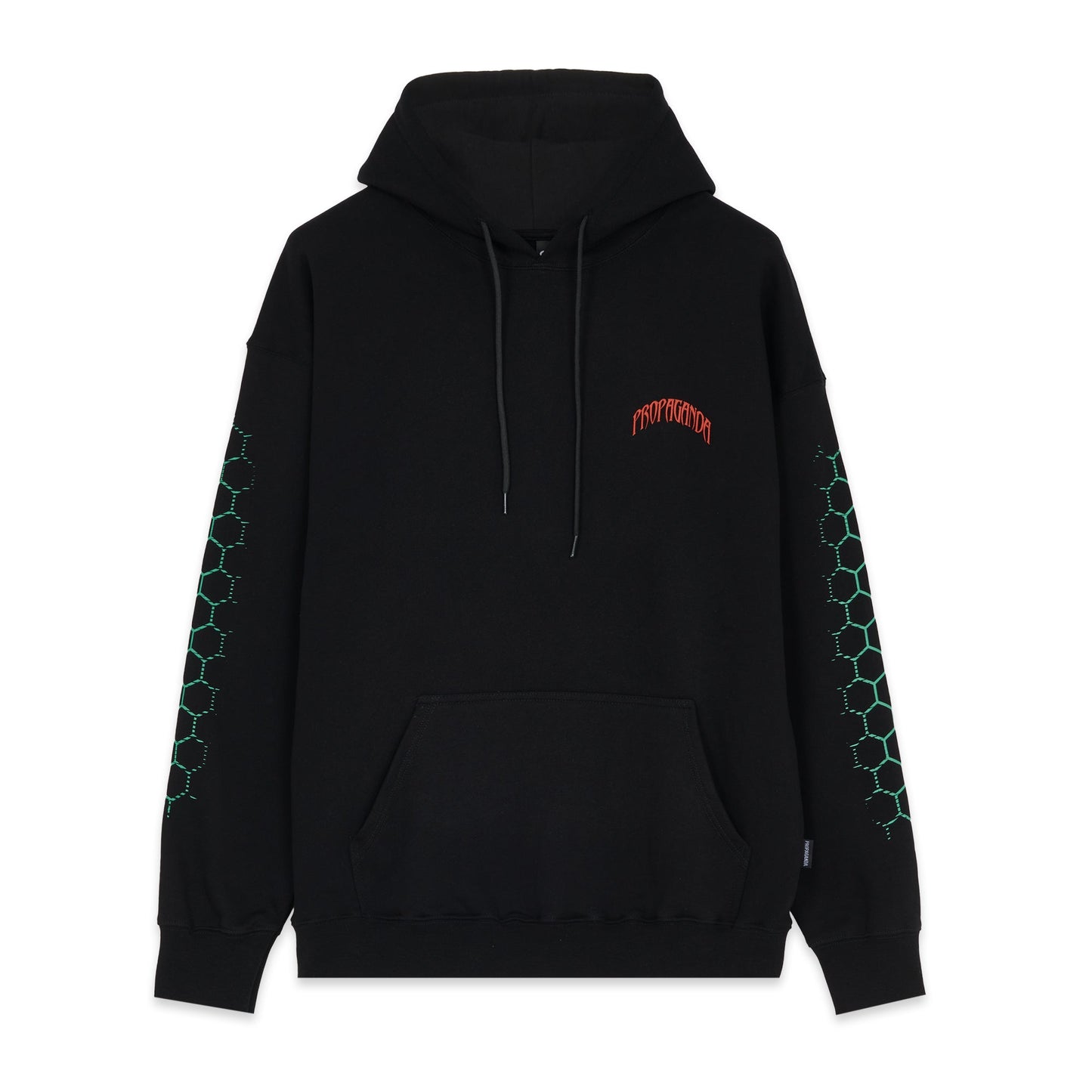 Propaganda felpa con cappuccio e tasche a marsupio Triangle Sting Hoodie 22FWPRFE844-01 nero