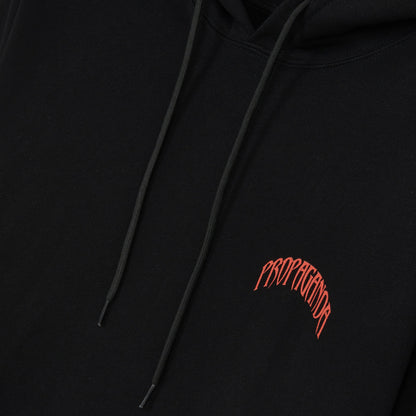 Propaganda felpa con cappuccio e tasche a marsupio Triangle Sting Hoodie 22FWPRFE844-01 nero