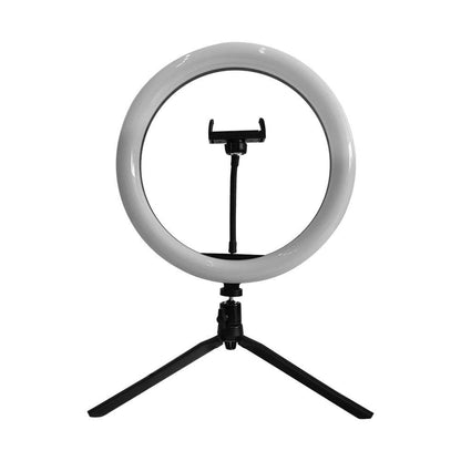V-Tac Ring Light LED 7W 26cm con Treppiede e Supporto Smartphone