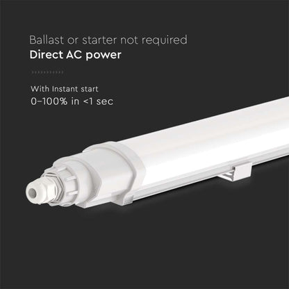 V-Tac Plafoniera LED 36W 120cm IP65 4000K Collegabile Serie L