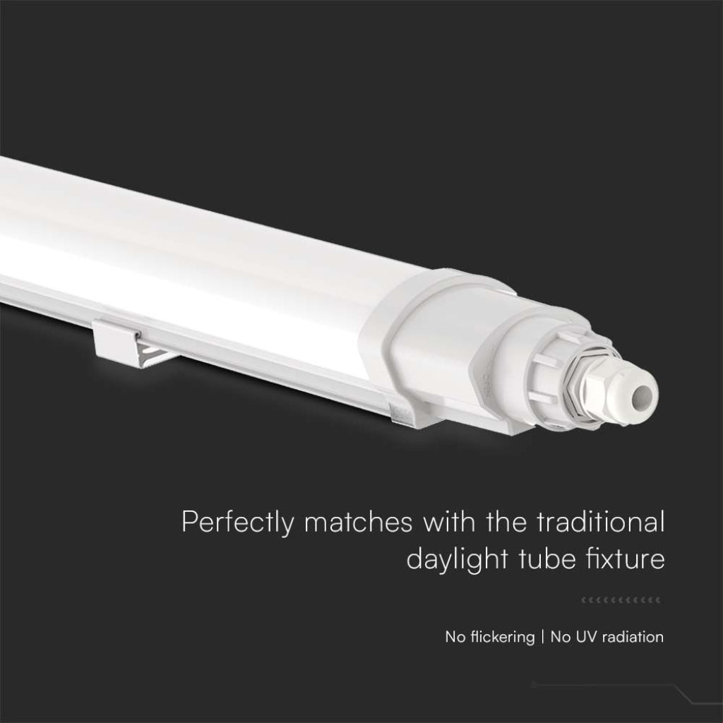 V-Tac Plafoniera LED 36W 120cm IP65 4000K Collegabile Serie L