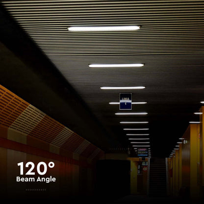 V-Tac LED-Deckenleuchte 18W 60cm IP65 4000K Verbindbare L-Serie