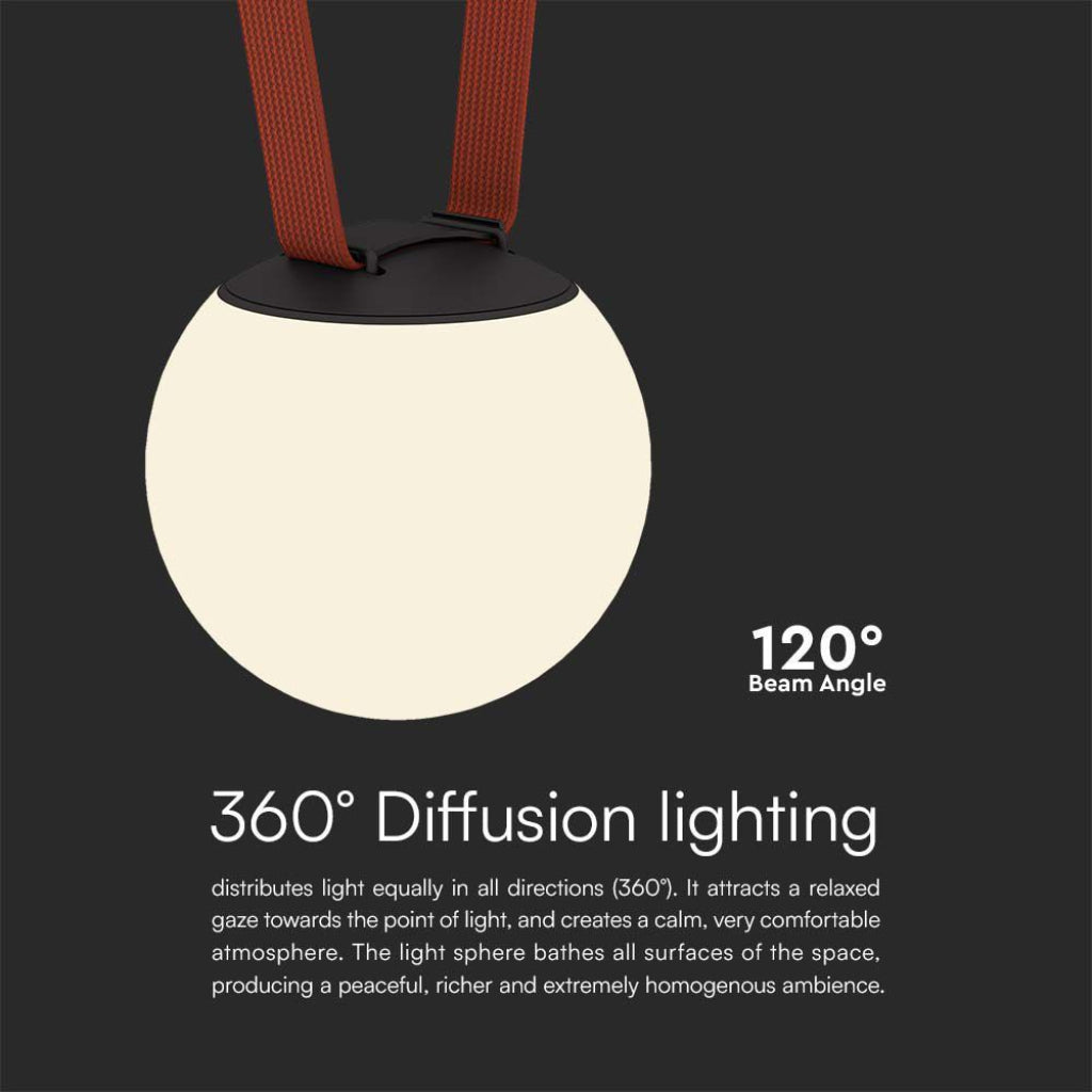 Lampada LED da Binario 10W Sferica Opale 3000K Colore Nero