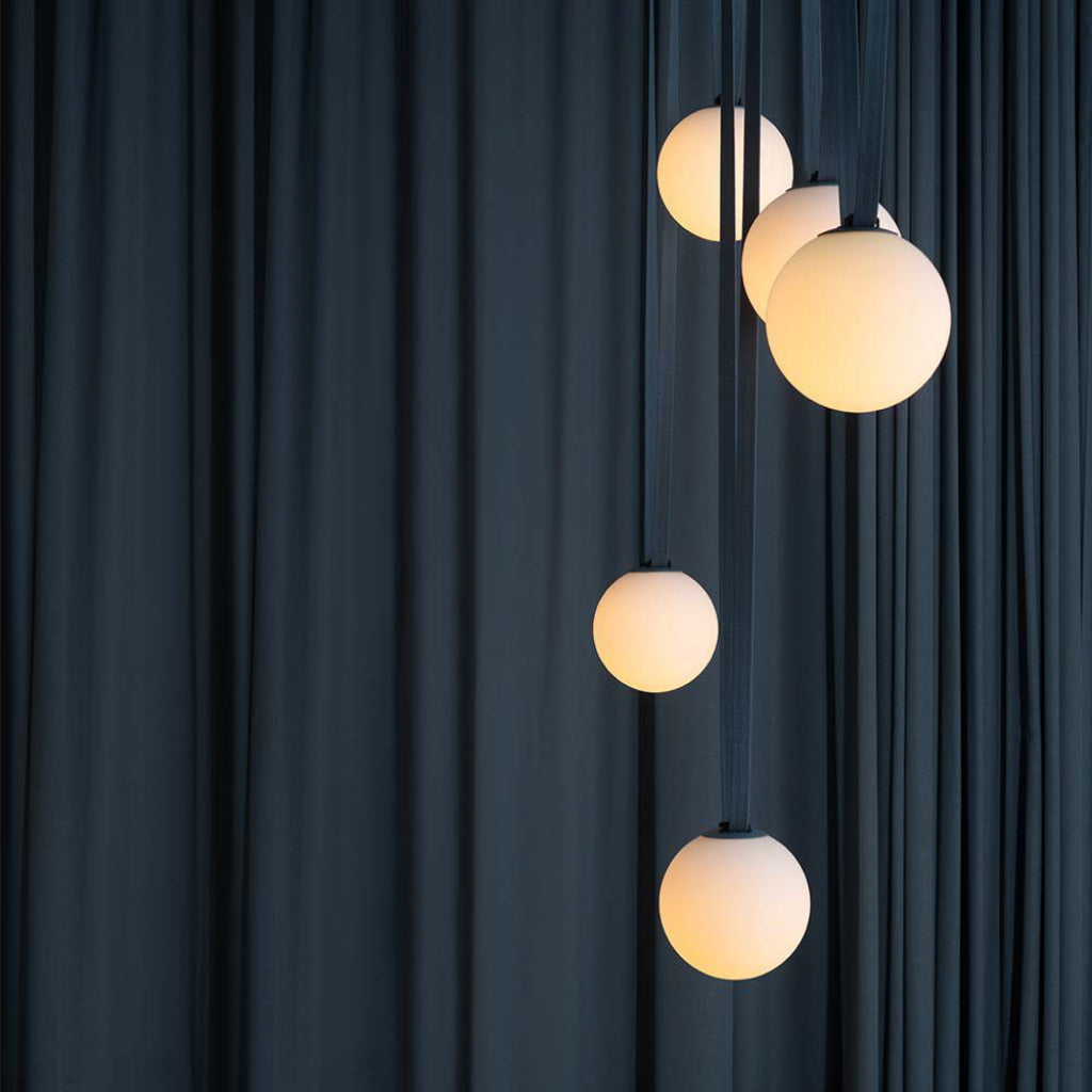 Lampada LED da Binario 10W Sferica Opale 3000K Colore Nero