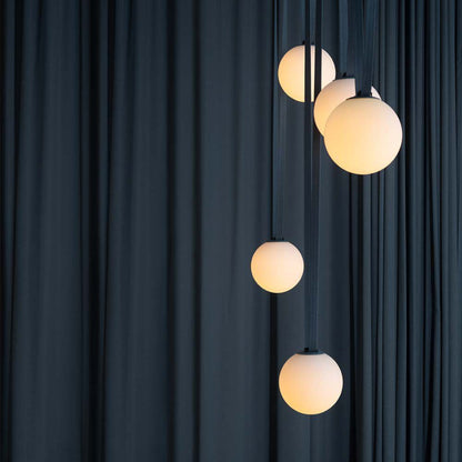 Lampada LED da Binario 10W Sferica Opale 3000K Colore Nero