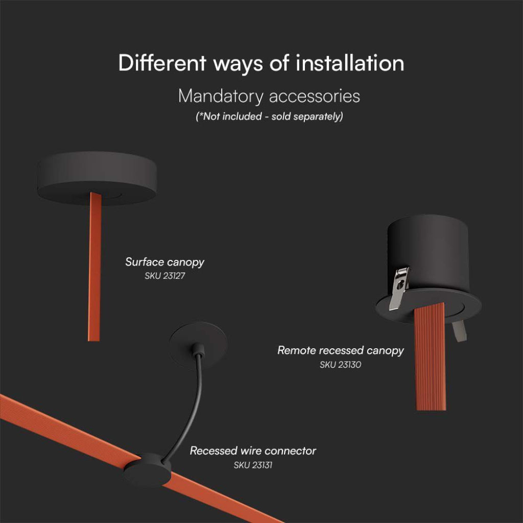 Lampada LED da Binario 10W Sferica Opale 3000K Colore Nero