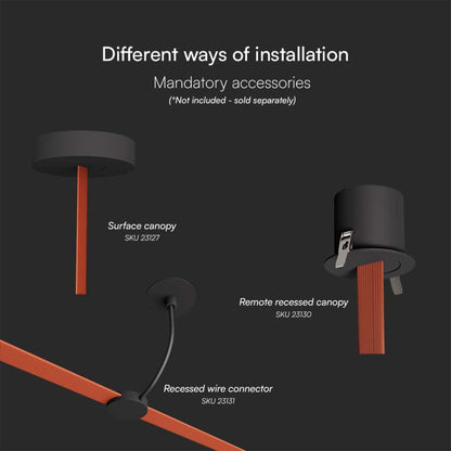 Lampada LED da Binario 10W Sferica Opale 3000K Colore Nero