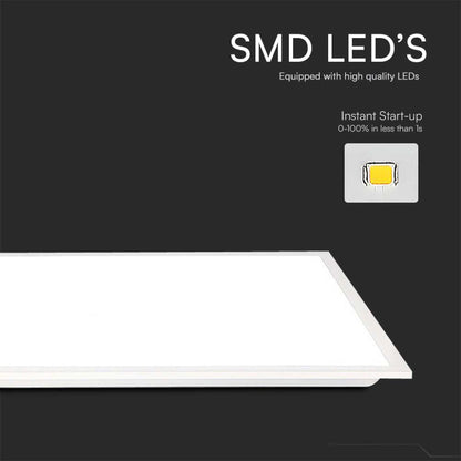V-Tac LED Panel 40W 120x30cm 4000K Einbauleuchte Integrierter Treiber