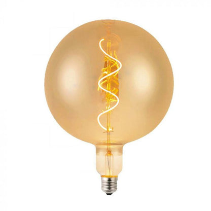 LED-Glühbirne E27 4W Spiralfaden G200 Amber 2700K