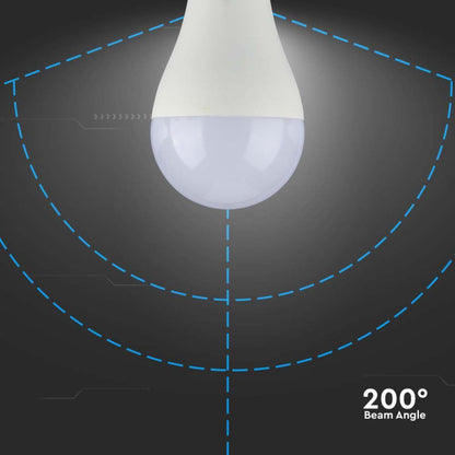 Lampadina LED E27 15W A65 Samsung Chip 6500K Luce Fredda