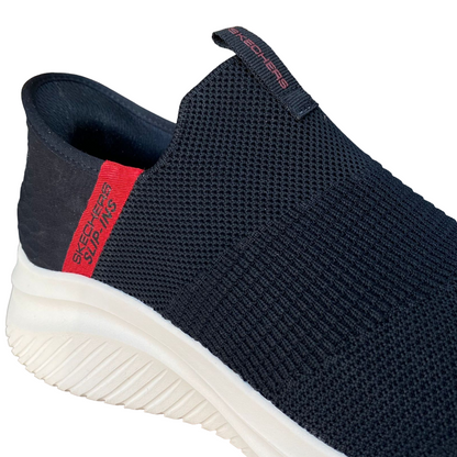 Skechers scarpa sneakers da uomo Ultra Flex 3.0 Viewpoint 232451/BKRD nero-rosso