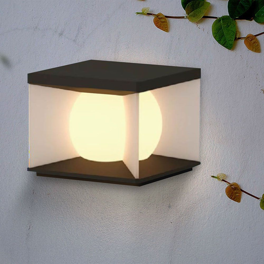 Lampada LED Solare da Giardino a Cubo 3W con Telecomando IP65