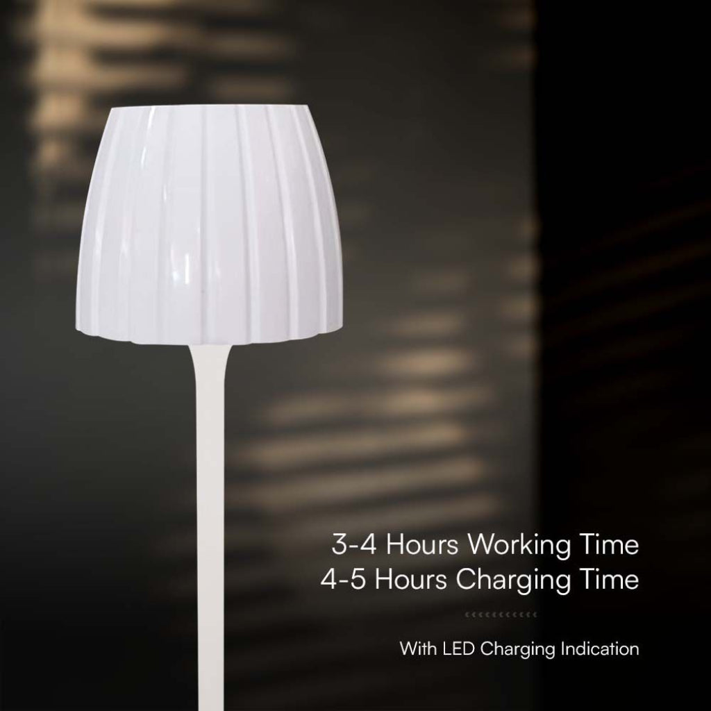 Lampada LED da Tavolo 2,7W Ricaricabile USB-C Touch Bianco