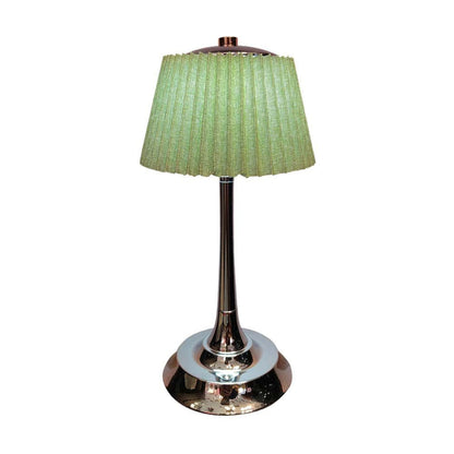 Lampada LED da Tavolo 15W Ricaricabile con Batteria USB-C 3in1 Verde Cromato