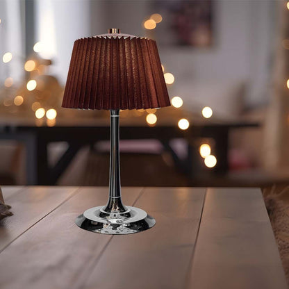 Lampada LED da Tavolo 15W Touch 3in1 con Batteria USB-C Marrone