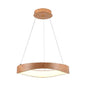 25W Circular Wood Finish LED Pendant Light 3000K – Ø500mm