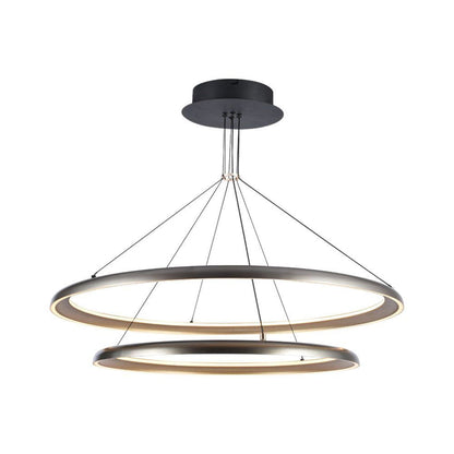 Moderne LED-Pendelleuchte 65W Champagner-Grau 3000K – Elegantes Design