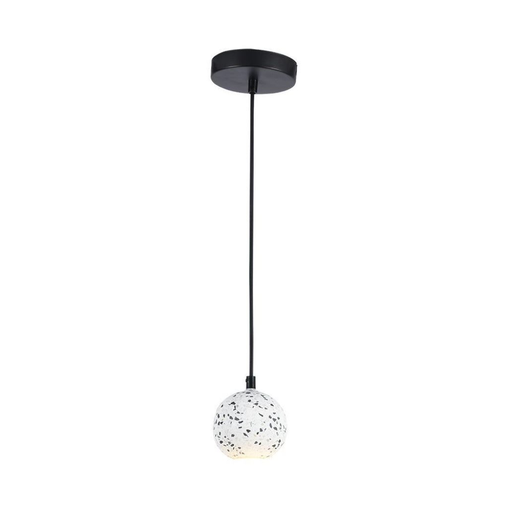 LED-Pendelleuchte mit G9-Fassung – Marmor, Schwarz