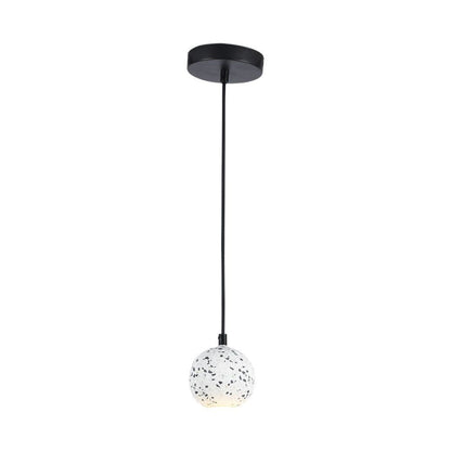 LED-Pendelleuchte mit G9-Fassung – Marmor, Schwarz