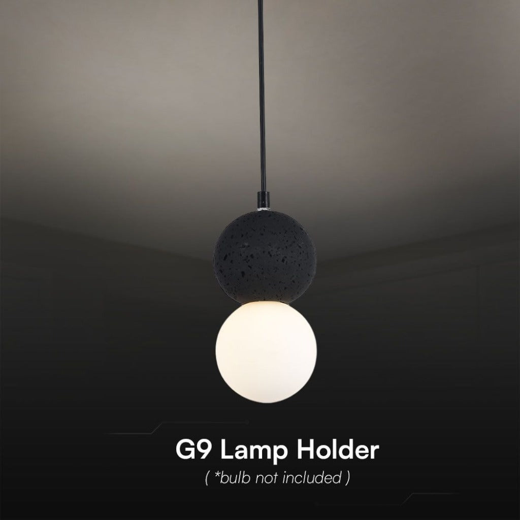 LED-Kugelleuchte mit G9-Sockel – Schwarz/Weiß