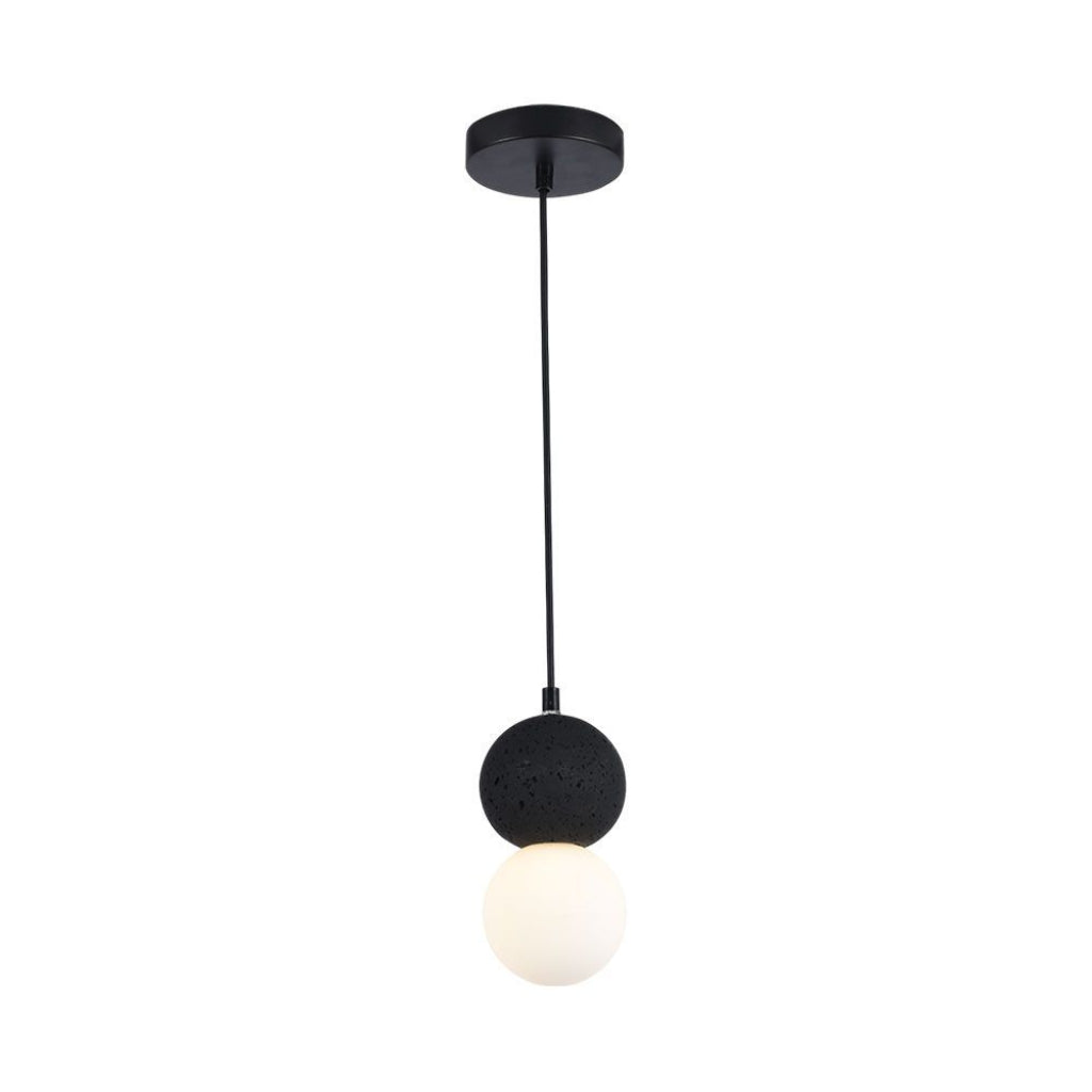 LED-Kugelleuchte mit G9-Sockel – Schwarz/Weiß