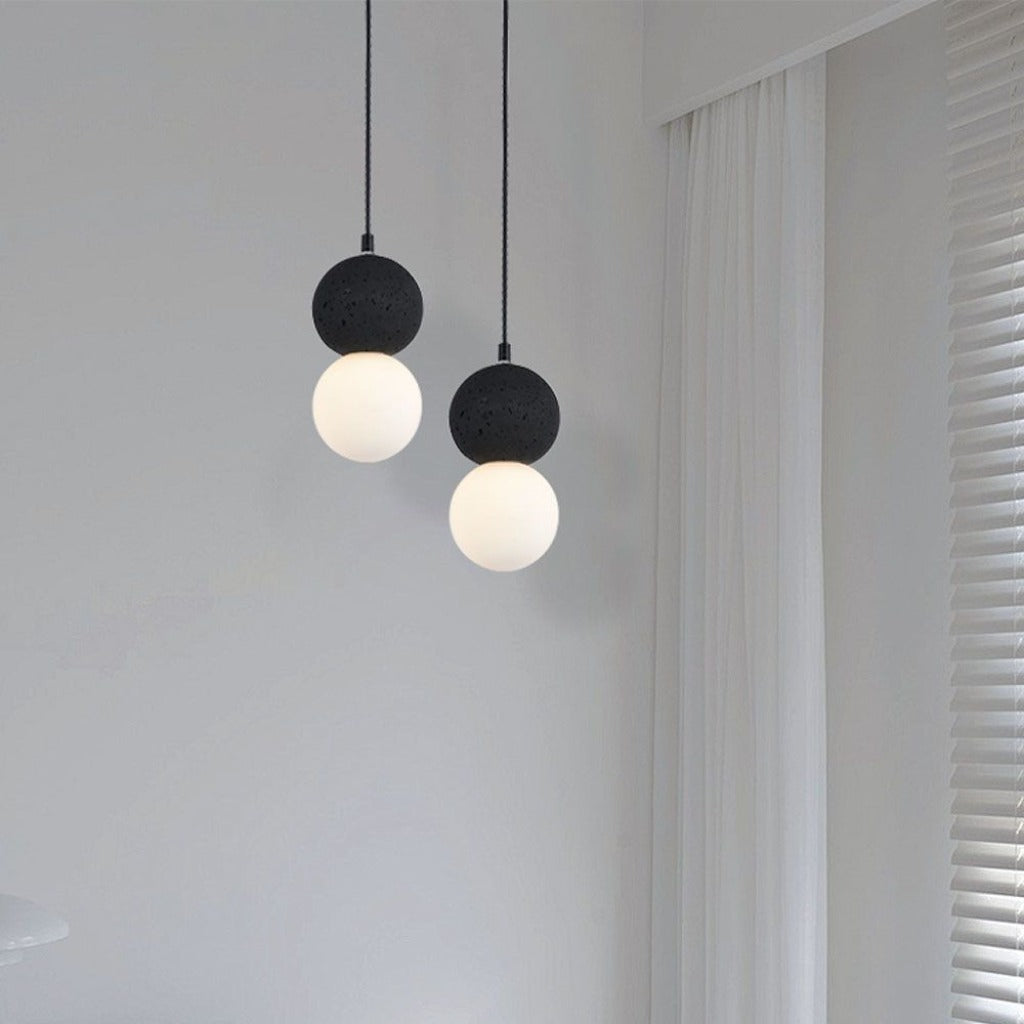 LED-Kugelleuchte mit G9-Sockel – Schwarz/Weiß