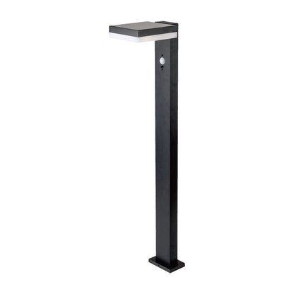 Piantana LED Solare Quadrata 5.5W con Sensore PIR 3000K IP54