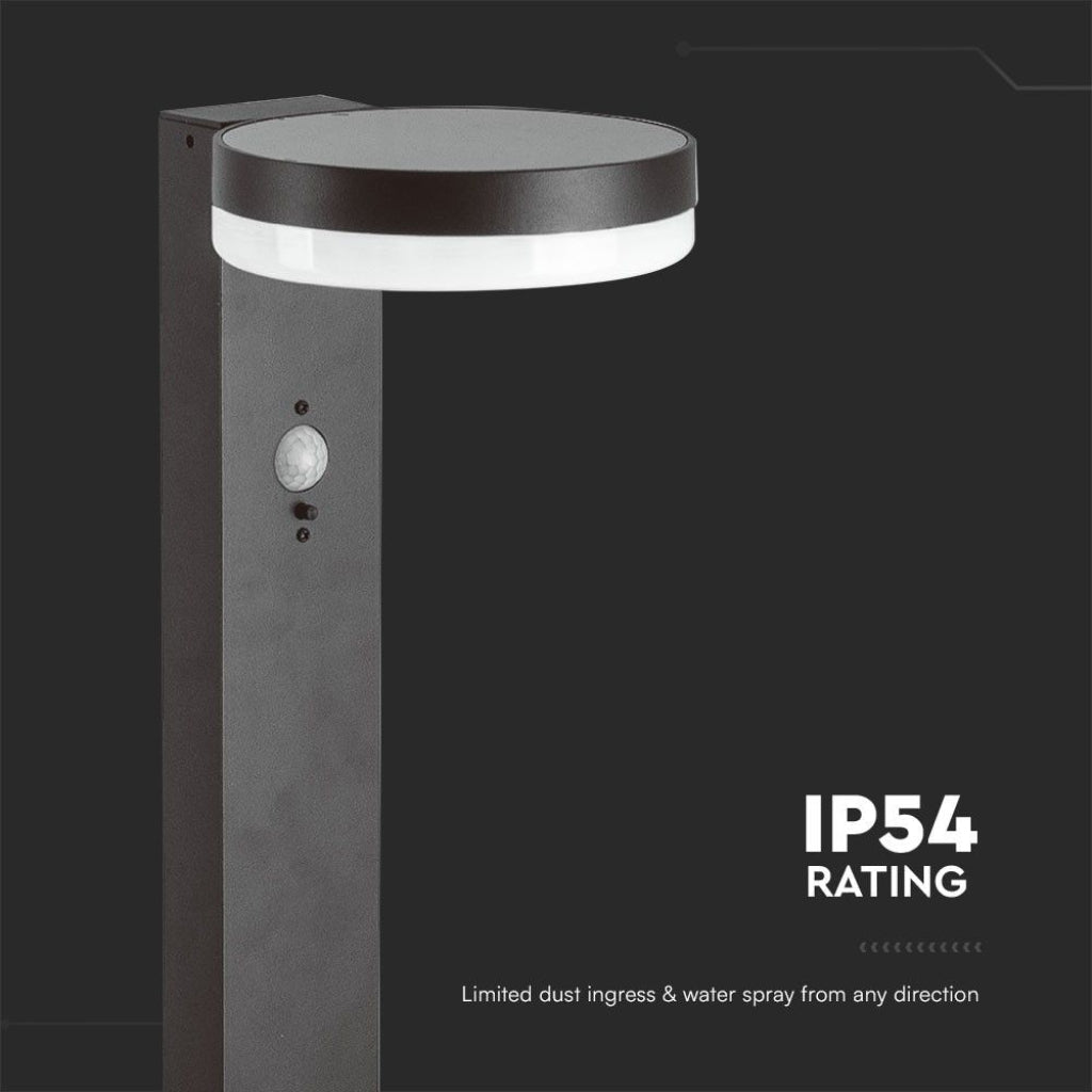 Piantana Solare LED 5.5W con Sensore PIR IP54 Luce Calda 3000K