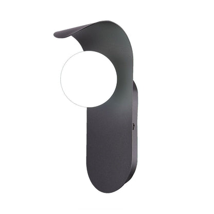 LED Wandleuchte mit G9-Fassung – Metall und schwarzes Glas