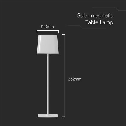 Lampada LED da Tavolo Magnetica 5W Ricaricabile USB‑C Bianca IP65