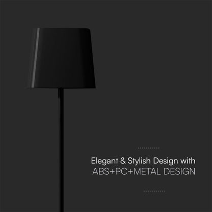 5W USB-C Rechargeable Black IP65 Magnetic LED Table Lamp