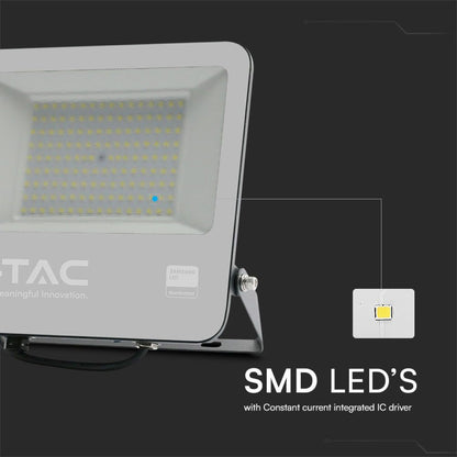 Faro LED 100W Chip Samsung Nero 6400K IP65 con Cavo 1m