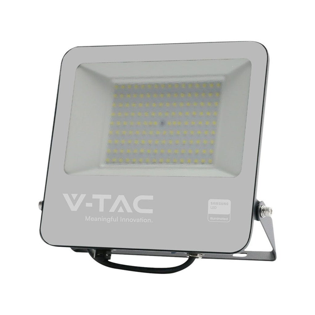 Faro LED 100W Chip Samsung Nero 6400K IP65 con Cavo 1m
