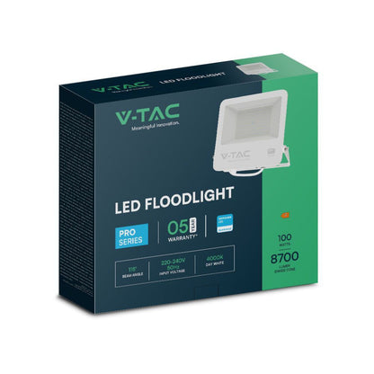 Faro LED 100W Chip Samsung Bianco 6400K IP65 con Cavo 1m