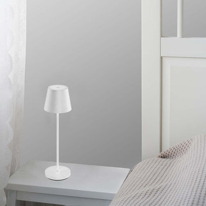 Lampada LED da Tavolo 15W Bianca con Dimmer Touch e Ricarica Wireless