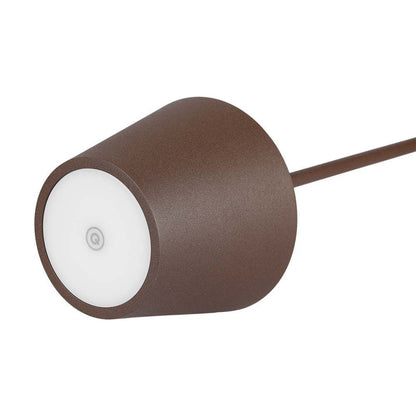 LED-Tischleuchte 15W Corten mit Touch-Dimmer und kabelloser Ladefunktion