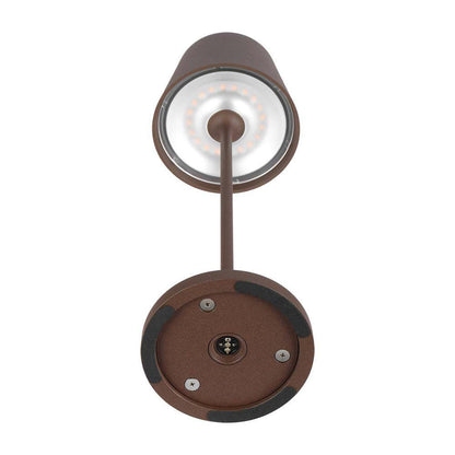LED-Tischleuchte 15W Corten mit Touch-Dimmer und kabelloser Ladefunktion